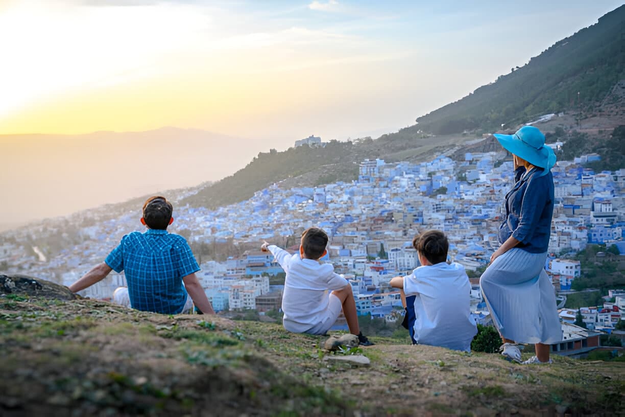Heritage architecture and city scenery in northern Morocco