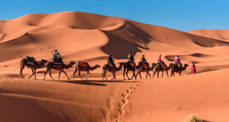 Berber camp in the desert
