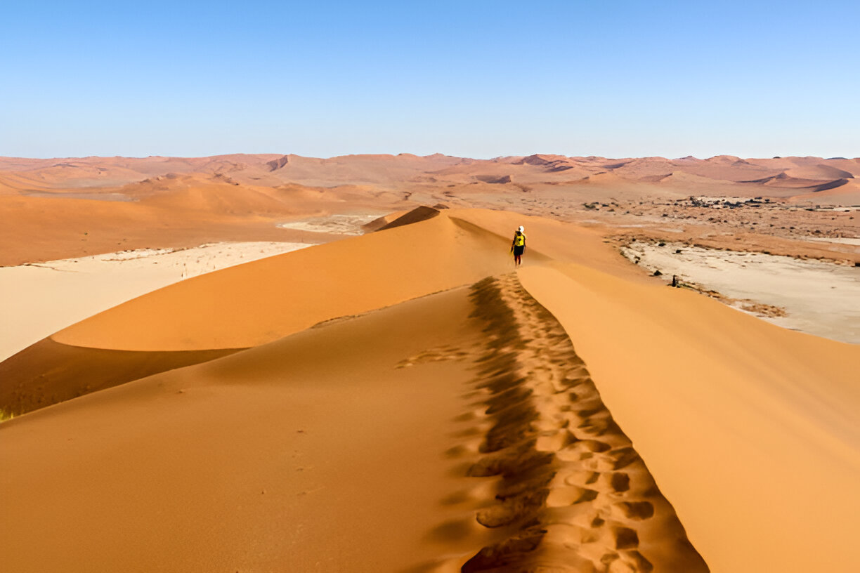 Berber camp in the desert